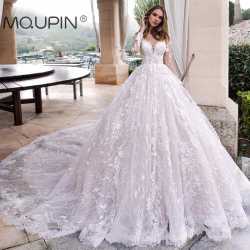 MQUPIN Long Wedding Dresses