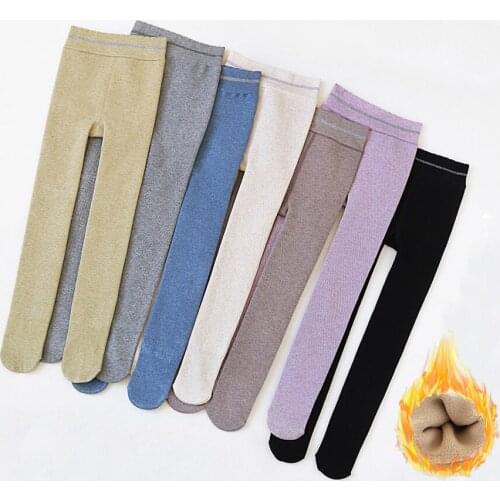 3 To 12 Yrs Thick Winter Children Cotton Tight Hight Waist Warm Soft Toddler Tights Solid Color Pantyhose for Teen Girl