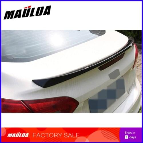 High quality ABS black white or primer unpainted color car rear lip spoiler for Sedan Focus 2015 2016 2017