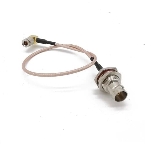 BNC Female to DIN 1.0/2.3 Right Angle Mini BNC Male RG179 Pigtail cable HD SDI Transfer RF Video Signals Coax Cable HD-SDI 75Ohm