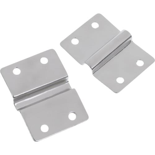 Eye Plate With D Ring Set Stainless Steel Cover Plate With D Rings Boat Kayak Canoe Lashing Ring, 2 Pairs. 4pcs Set