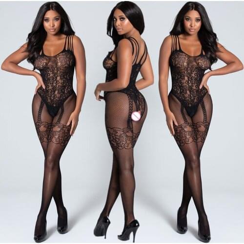 Open crotch Bodystocking Women Sexy erotic Lingerie for sex fetish bodysuit porno babydoll Crotchless lenceria mujer catsuit