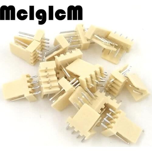 Free shipping 1000pcs male material KF2510 4pin 4pins Connector Leads pin Header 2.54mm connector KF2510-4A