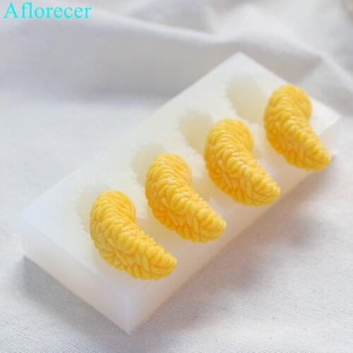 Simulation Orange Petal Silicone Mold Simulated Fruit Cake Mould DIY Aromatherapy Candle Mold