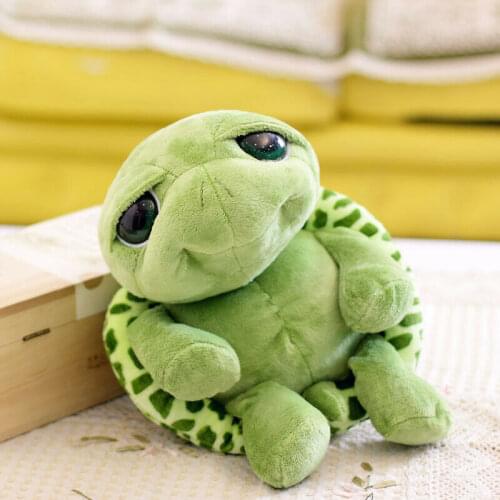 20cm Super Green Big Eyes Stuffed Tortoise Turtle Animal Plush Baby Kid Toy Gift