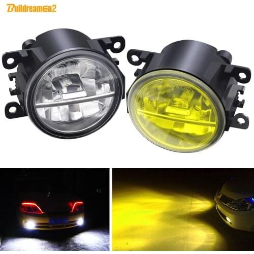 LED Fog Light For Mitsubishi L200 Triton Outlander Pajero Colt Galant RVR Endeavor Eclipse Car Front Bumper Fog Lamp 12V