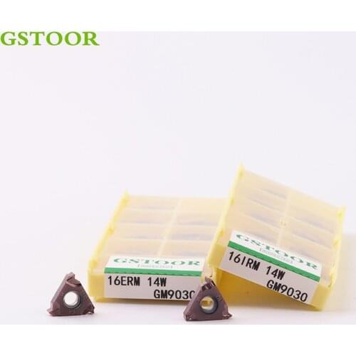 10PCS 16ER 16IR M 10W 11W 12W 14W 16W Lathe Tools Cutter Carbide Inserts CNC Thread Turning Tool For Processing Stainless Stee