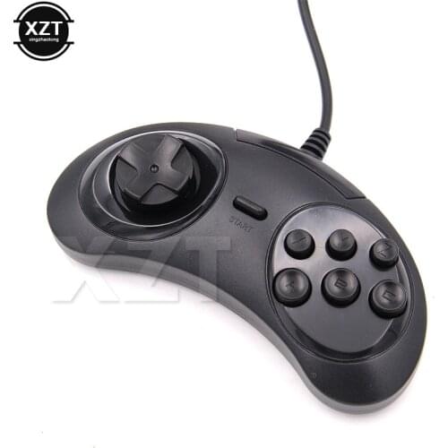 USB Wired Gamepad Game Controller for SEGA Genesis/MD2 Y1301 6 Buttons Classic USB Joystick for MAC Mega Drive Game Pad PC NEW