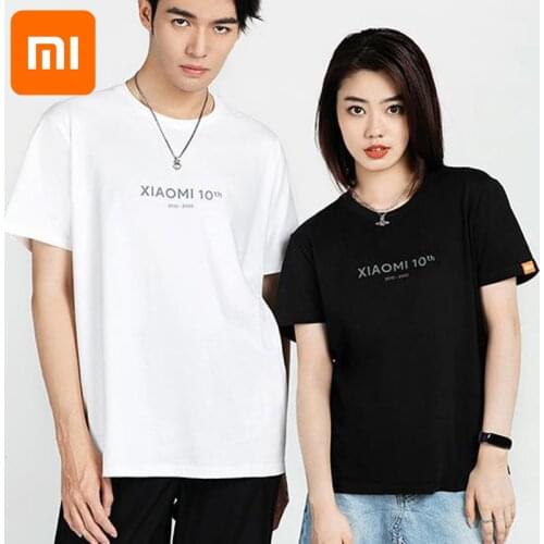 Xiaomi Commemorative T-shirt with comfortable and antibacterial water soft cotton material for the 10th anniversary of Xiaomi