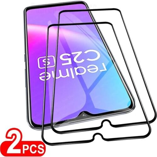 2 Pcs/Lot Tempered Glass For Oppo Realme C25 C25s Screen Protector Film For Realme Reme C25 C25s C 25 25s 25C Protective Glass