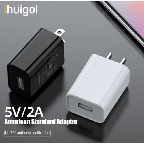 Ihuigol 5V 2A USB Charger US/EU Mobile Phone Charger Adapter For iPhone 11 Pro Samsung Xiaomi Wall Travel Fast Charging Adapter