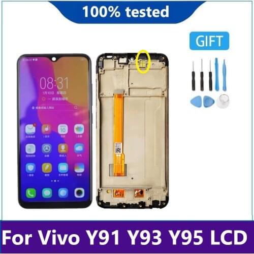 Display For BBK Vivo Y91 Y91i Y91c Y93 Y93s Y93st Y95 MT6762 Touch Screen Digitizer Assembly Replacement Parts With frame