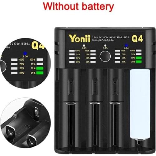 1 Pc Battery Charger Li-ion USB 4 Slots Independent Charging Portable 18350 16340 14500 Battery Charger Fashion Convenient