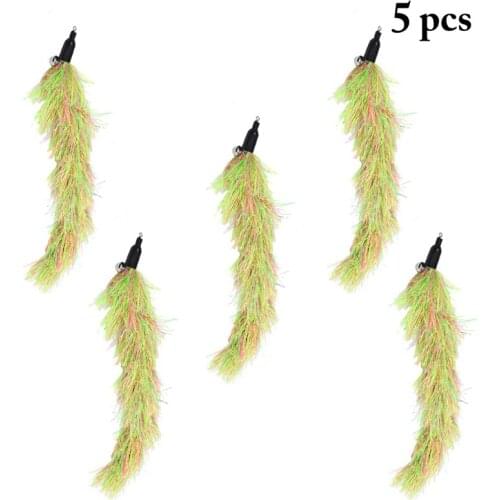 5Pcs/Set Fun Cat Wand Attachments Interactive Cat Toy Replacement Pets Teaser Refills Tail Grass Toy For Cat Kitten Supplies