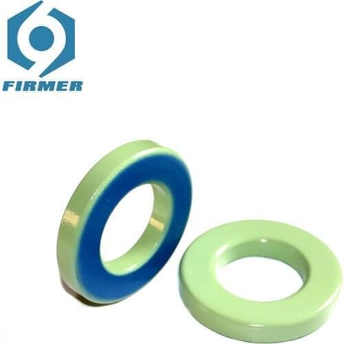 50PCS T60-52 Ferrite Core Toroid Core Ferrite Chokes Ring Iron Powder Inductor Ferrite Rings Light Green Blue
