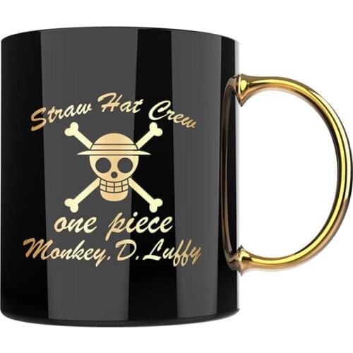 Anime ONE PIECE Hobby Water Cup Monkey D. Luffy Mug Choba Coffee Hot Stamping Ceramic Cup