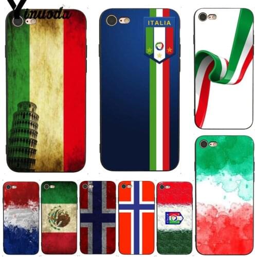 Yinuoda For iphone 7 6 X Case Italy Ireland Flag Luxury Coque Shell Phone Case for iPhone 7 X 6 6S 8 Plus X 5 XS XR Case