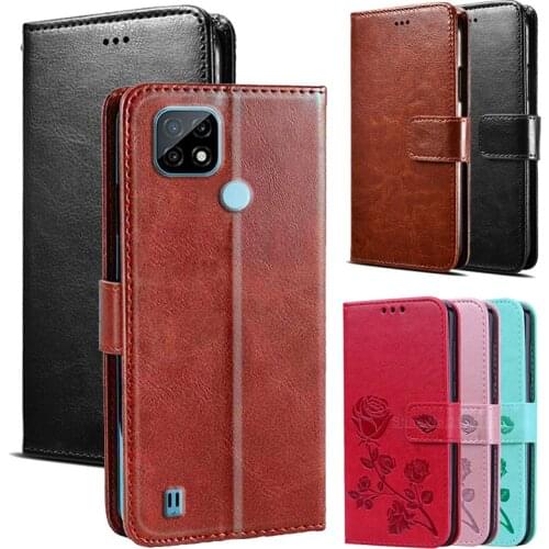 Case For OPPO Realme C21 Etui Telefon Flip Cover Leather Wallet Book Shell Funda For Realme C21 C 21 Case чехол Magnet Protector