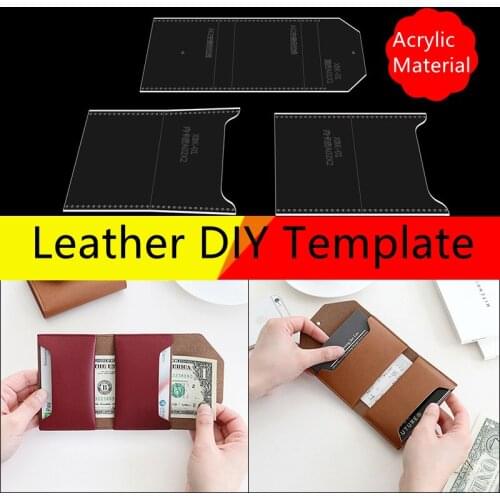 Card Case Business Card Case Acrylic Template Small Wallet Mold Model Diy Handmade Leather Version Type Plexiglass Template