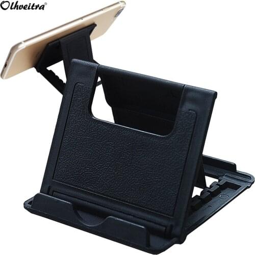 Olhveitra Universal Portable Mobile Holder Phone Stand For iPhone X Samsung S10 A50 Xiaomi Redmi 7 Adjustable Tablet Desk Stands