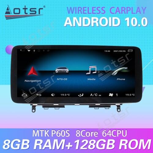 For Mercedes-Benz C 2008-2010 12.3 Inch Android 10 Carplay Car Multimedia Radio Player GPS Navigation Stereo