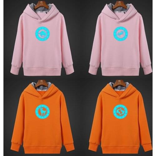 Twelve Constellations Aries Taurus Cancer Fluorescent Luminous Mens Hoodies Winter Hooded Casual Coat Unisex Tops Sweatshirt