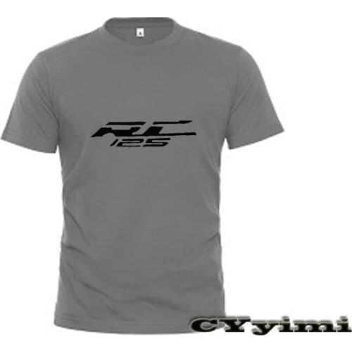 For KTM RC 125 RC125 T Shirt Men New LOGO T-shirt 100% Cotton Summer Short Sleeve Round Neck Tees Male