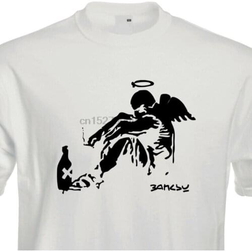 Banksy Fallen Angel Stencil Graffiti Street Wall Art 1401 T Shirt