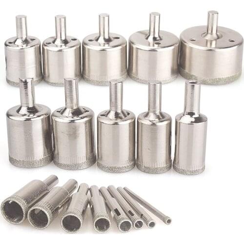 HLZS-Diamond Drill Bits,18Pcs Diamond Hole Saws Hollow Core Drill Bits Set Remover Tools for Glass,Ceramics,Porcelain,Ceramic Ti