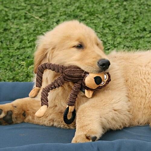 Toys For Dogs Plush Toy Soft Toy Little Monkey Jouet Chien Stuff Chew Toys Puppy Plush Plush Sound Sheep Monkey Cow Dumb Pet