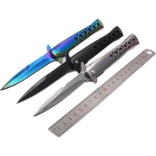 Pocket Folding Blade Knife Hunting Portable Tactical Knife Stainless Steel Titanium Multi Outdoor Survival Knives EDC Tools