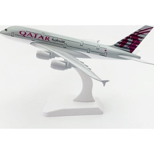 Air QATAR Airways Airbus 380 A380 Airlines Plane Model Alloy Metal Diecast Model Airplane Aircraft Kids Gift