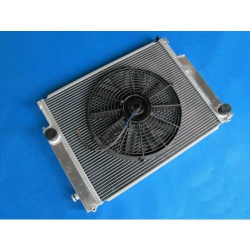 Alloy Aluminum Radiator For BMW E36 M3 Z3 3 Series 325TD 320 323 325 328 1992-1999 MT Shroud Fan 93 95 96 98 2Row 42mm