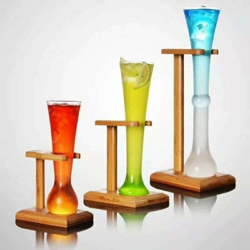 Creative Malt Beer Cup With Holder Thin Waist Fruit Juice Cold Drink Vaso Restaurant Bar Party Cocktail Personality Wine Glass