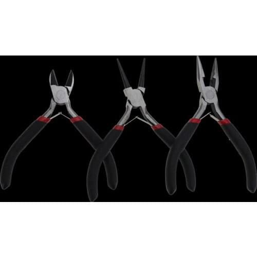 Black Handle 5 Inch Cutting Pliers Multi-function Manual Pliers Needle Nose Pliers Mini Diagonal Pliers Manual DIY Tool Mini Pli