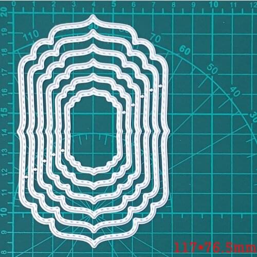 Layer Wave Frame Metal Cutting Dies New 2021 Metal Dies For DIY Scrapbooking Card Making Metal Craft Dies Cuts Embossing