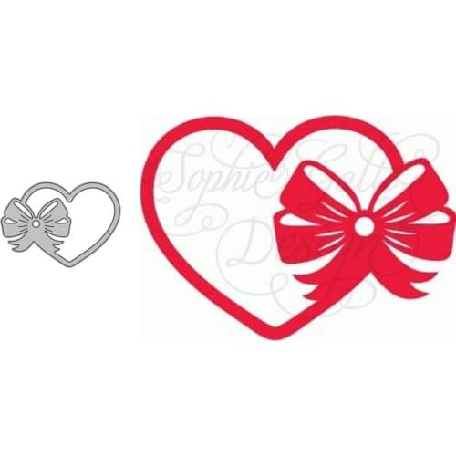 Metal Cutting Dies Streamer Heart 1 for Scrapbooking DIY Crafts Stencil Card Make Album Decorative New 2021