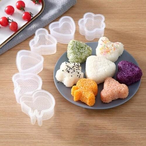 Cute Cartoon Sushi Nori Rice Mold Decor Cutter Bento Maker Sandwich Diy Tool Kitchen Accessorie Home Baking Nori Sushi Tools