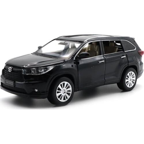 1/32 Highlander 2015 SUV JKM Diecast Model Toys CAR for Kids Sound Light