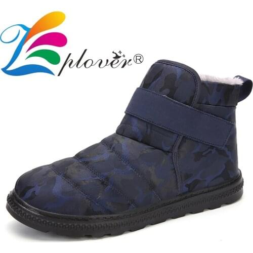 2020 New Cotton Men Boots Keeping Warm Winter Snow Boots For Men Casual Couple Camouflage Anlke Men Shoes High Botas Hombre