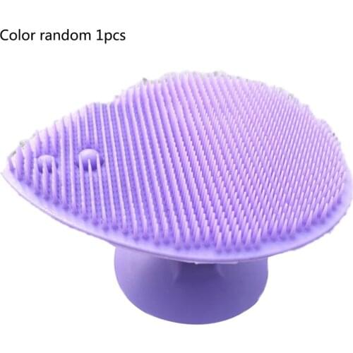Soft Silicone Facial Cleansing Brush Face Washing Exfoliating Blackhead Brush Remover Skin SPA Scrub Pad Tool