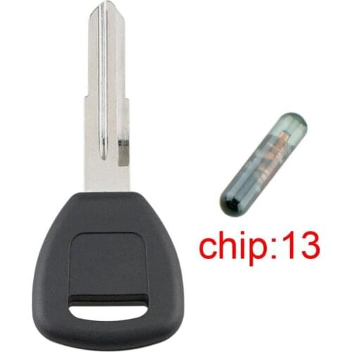 Uncut Blade Blank Car Key Ignition with 13 Transponder Chip HD106-PT Fit for Honda Acura