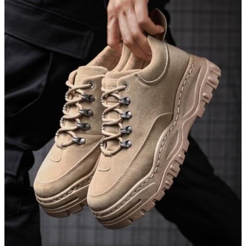 2020 New Autumn Winter Boots Retro Trend Platform Men Boots Students Comfortable Women Ankle Boots Wear Non-slip Mens Shoes