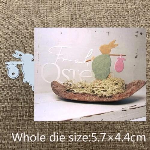 New Design Craft Metal Cutting Dies cut die cute rabbit bunny with Baggage crapbooking Album Paper Card Craft Embossing Die Cuts