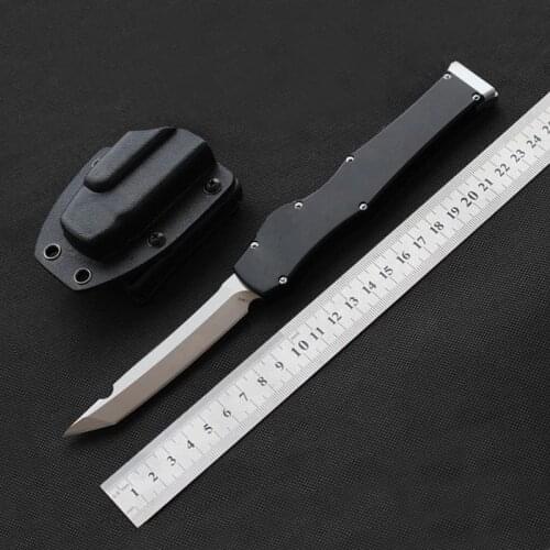 MIKER Outdoor Camping Hunting Knife D2 Blade Aluminum Handle Fishing Tool Trekking Survival Knife Tactical EDC Kitchen Tool