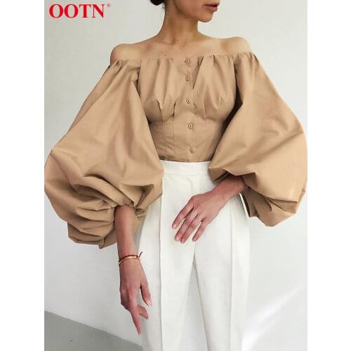 Блузки на пуговицах OOTN China At AliExpress