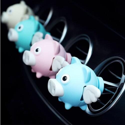 Car Perfume Air Freshener Cartoon Diffuser Vent Clip Parfum Vanilla New Car Smell Fragrance Oil Auto Scent Refresher Essential
