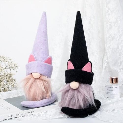 Christmas Faceless Doll Halloween Festival Lucky Cat Goblin Props Party Beard Old Man Gnome Doll Home Decorations New Year 2022