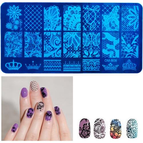 12x6cm 20 Designs Flower Animal Feather DIY Polish Stamping Nail Stamp Templates Nail Art Plates Nails Tools