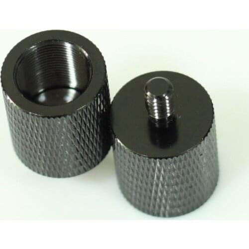 2x Thread Adapter Microphone Stand 5/8" 27 Female to 1/4" 20 male camera tripod (pack of two)